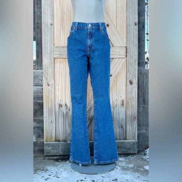 Vintage Y2K Levis 550 Womens Stretch Denim High Rise Boot Cut Jeans~10~ - Picture 4 of 6